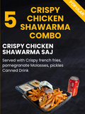 5. Viral Crispy Chicken Shawarma Combo